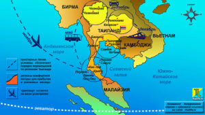 Карта комфортных климатических зон Тайланда